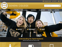Tablet Screenshot of geneva.edu
